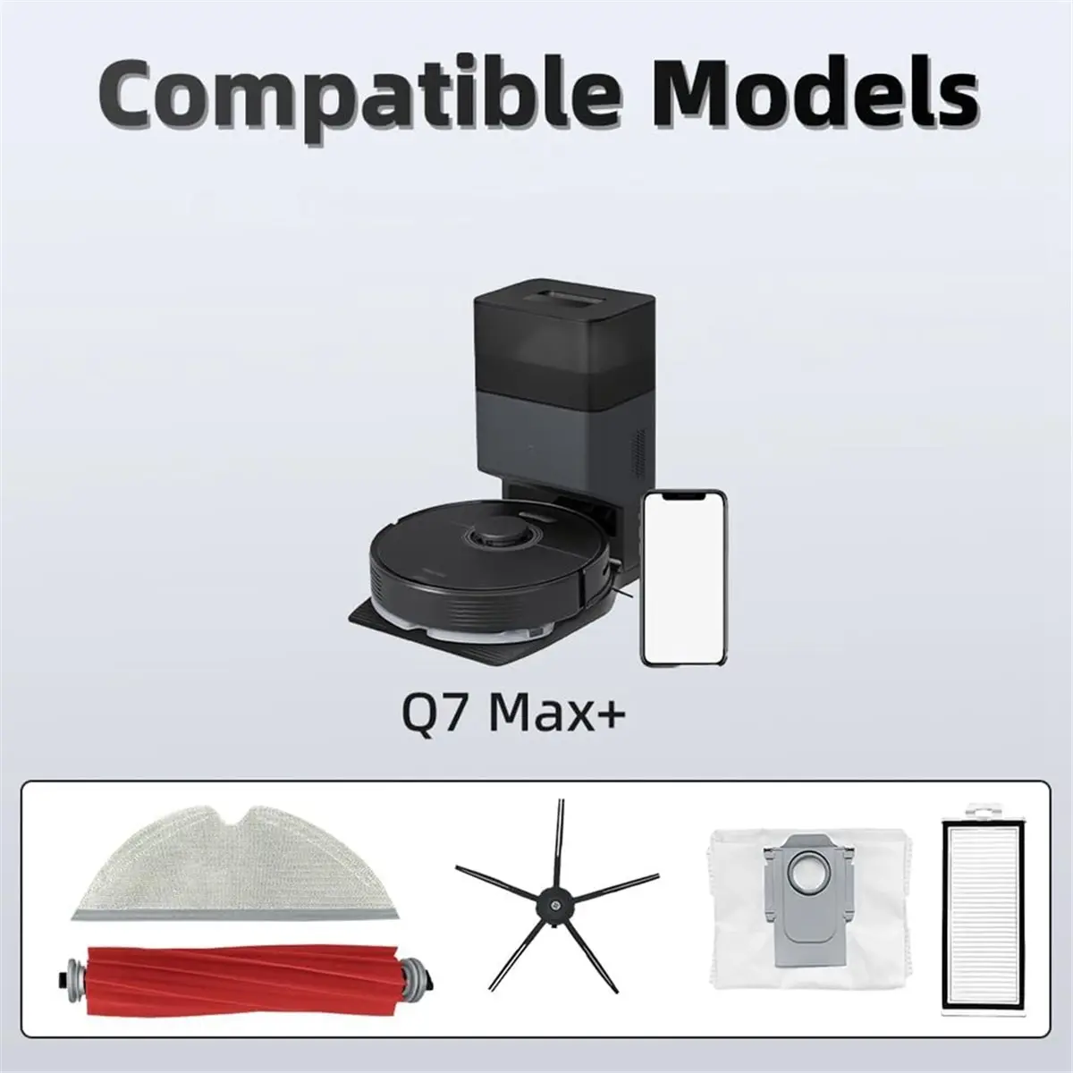 

Appliance Parts For / + / Max / Max+ Robot Vacuum Main Side Brush Mop Cloth Pads HEPA Filters Dust Bag
