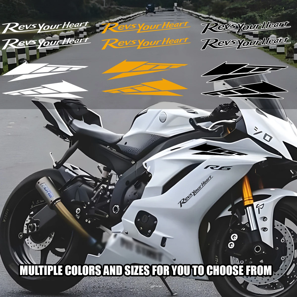 

Для Yamaha MT07 MT09 MT03 R1 R3 Tenere700 Tracer9 XMAX TMAX NMAX FZ8 мотоциклетные наклейки на переднюю головку, боковые наклейки на кузов, аксессуары