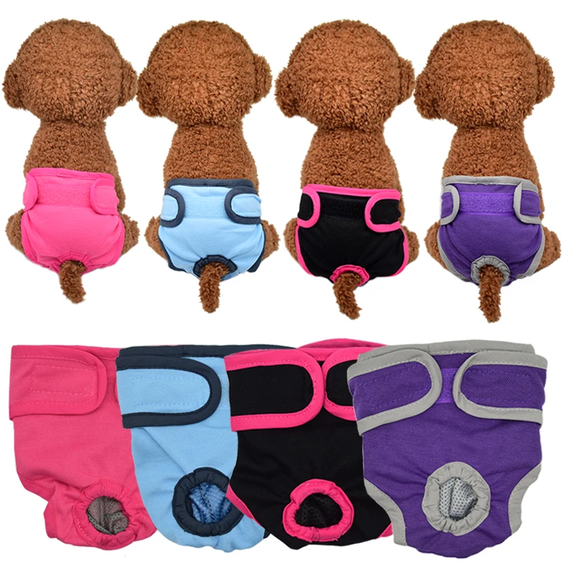 Pet Dog Physiological Pants Sanitary Diaper Washable Menstruation Underwear for Walking Dog Anti Harassment Dogs Shorts