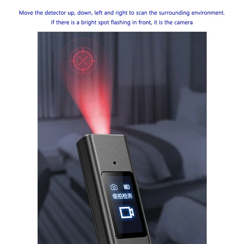Hotel Anti-vision Wireless Signal Detector Portable Anti-positioning Infrared Camera GPS Locating Camera Detection Bugging