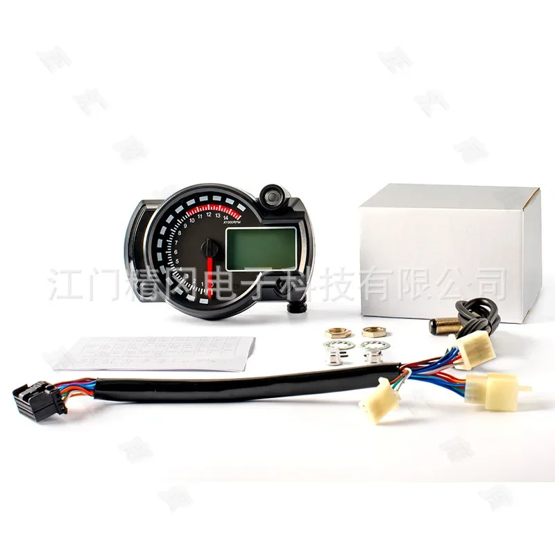 Export Modified Multi-function Digital LCD Meter Motorcycle Accessories Modified Digital LCD Meter Voltage Oil Level 1