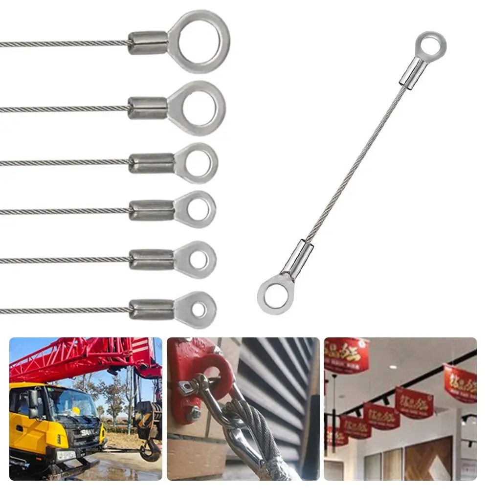 New Stainless Steel Wire Rope M3-M10 Screw Fixing Hole Panel Light Rope Lighting Hanging Wire