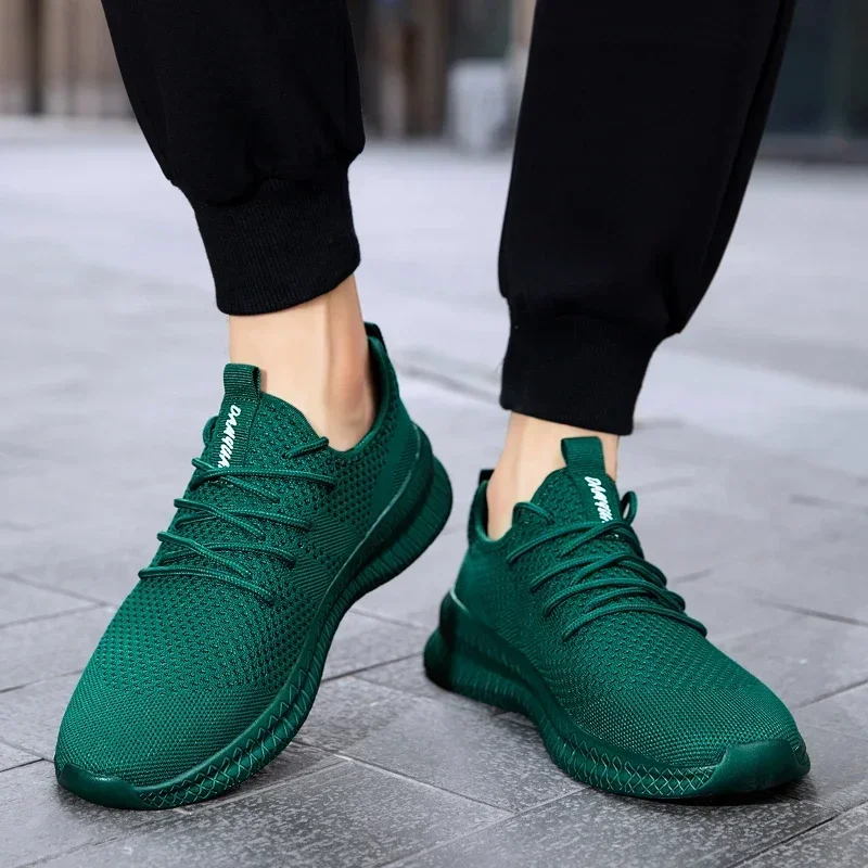 

Fujeak Ultralight Running Shoes for Men Casual Breathable Mesh Sneakers Anti-slip Fashion Solid Colour Men's Shoes Plus Size 46