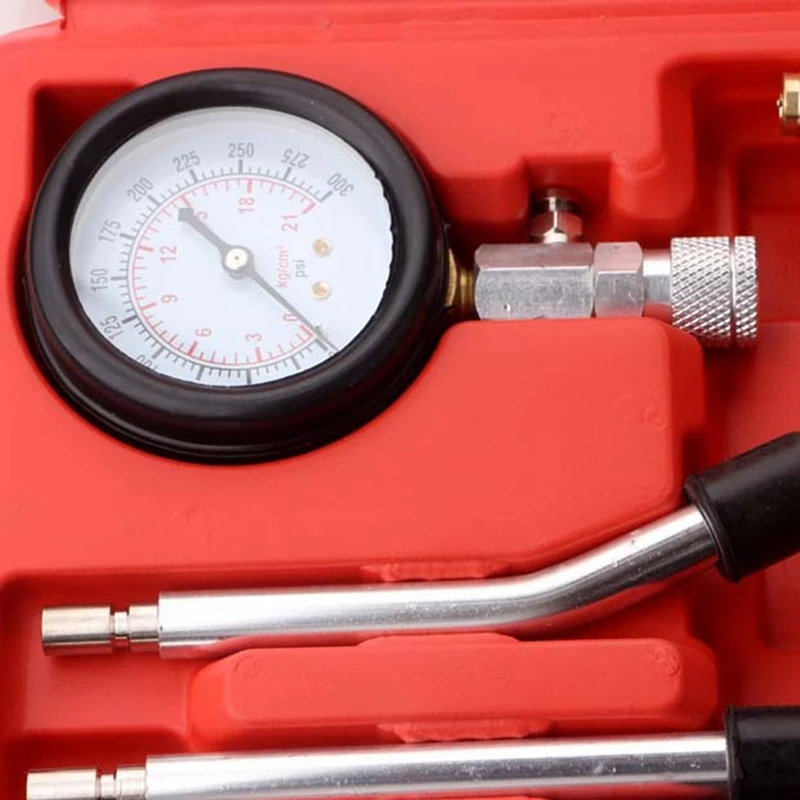 0-300Psi Multifunctional Cylinder Pressure Gauge Dual-Purpose Cylinder Pressure Gauge Cylinder Gauge Test Kit Durable