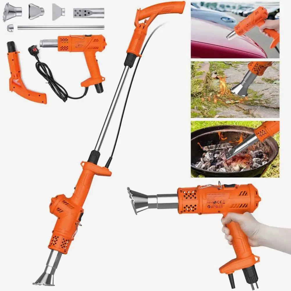 Garden Electric Weed Burner Electric Weed Burner Wand with Adjustable Temperature Portable Uk Plug Safe to Use for Gardening
