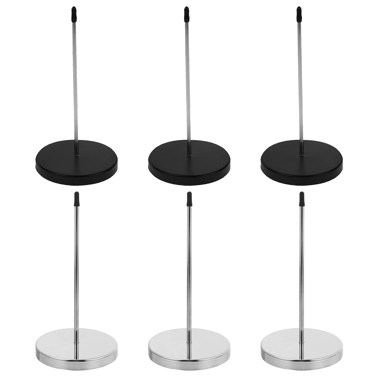 6Pcs Stainless Steel Receipt Holder Spike Kitchen Restaurant Ticket Fork Bill Organizer Rod Paper Check Spindle Order Management