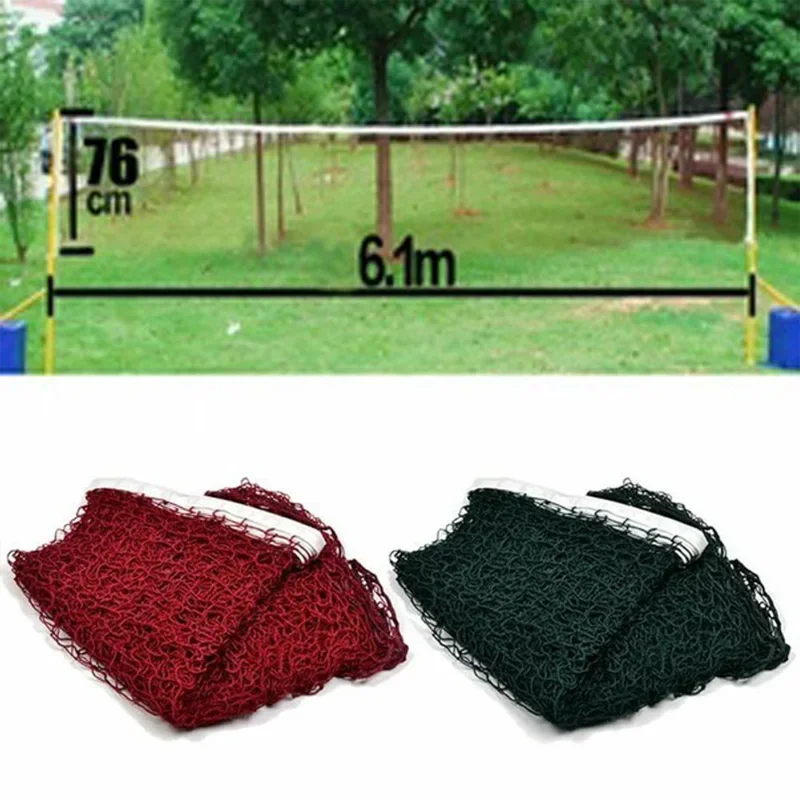 

Durable Badminton Net Portable Standard Badminton Volleyball Tennis Training Net Polyethylene Mesh Outdoor Sports Accessories