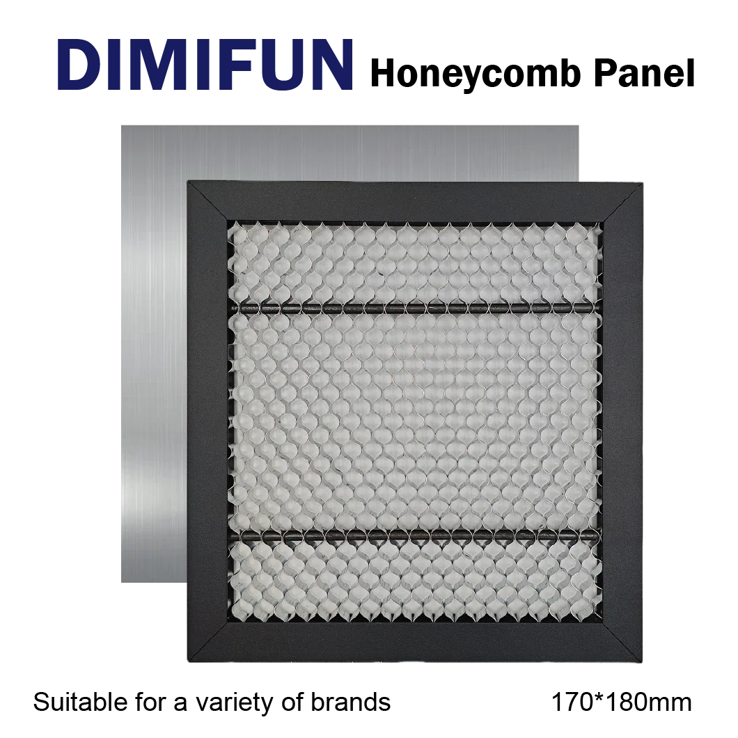 CO2 레이저 조각 및 절단기에 적합한 레이저 벌집 작업대, CNC 벌집 플레이트 베드, DIMIFUN D9 170x180mm, 신제품