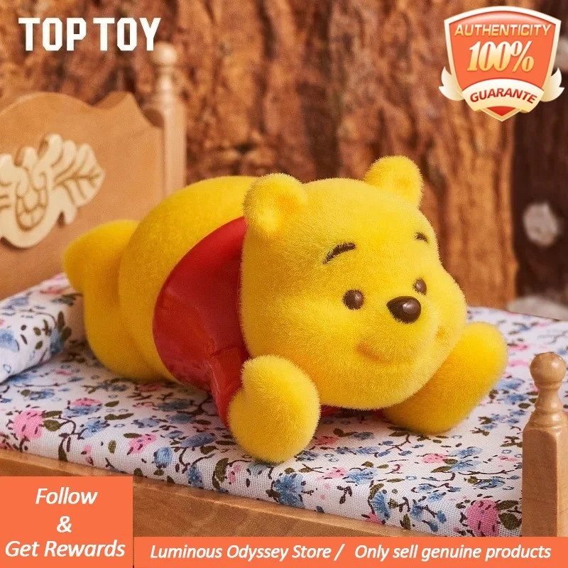 ของแท้ Toptoy Winnie The Blind กล่อง Happy Daily Series ตุ๊กตา Plush อินเทรนด์น่ารักของเล่นเดสก์ท็อปเครื่องประดับของขวัญ Mystery กล่อง