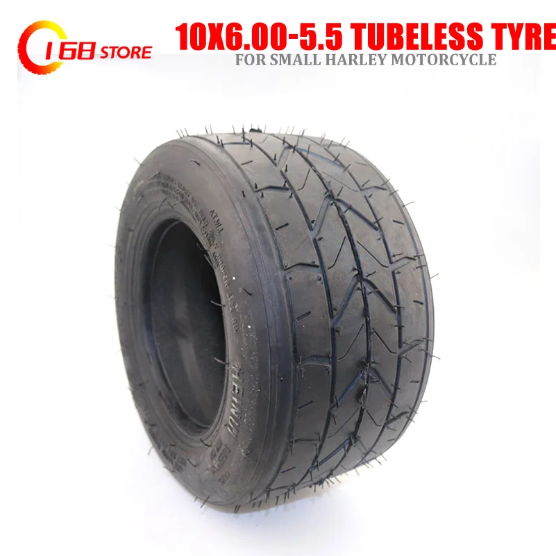 

10'' Widened Vacuum Tyres 10x6.00-5.5 Electric Scooter Motor Special Tyre 10*6.00-5.5 for Small Harley Motorcycle Tubeless Tire