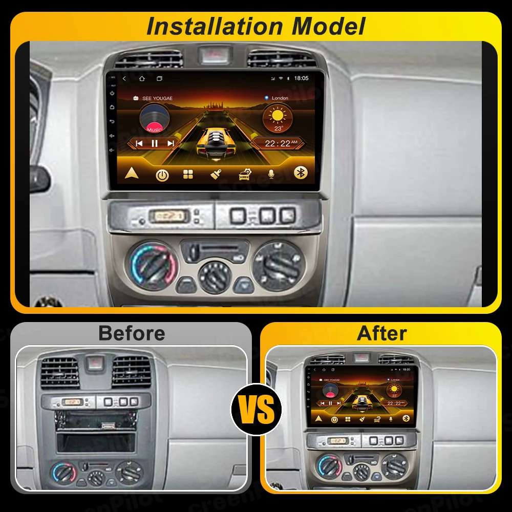 Android 15 For Isuzu D-Max DMAX 2007 -2010 2011 Car Radio Multimedia Video Player Carplay Mirror Link 2 din RSD DSP