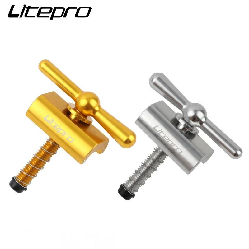 Litepro Hinge Clamp Plate With Magnet C Buckle For Brompton Magnetic Button Anodized Bicycle Accessories