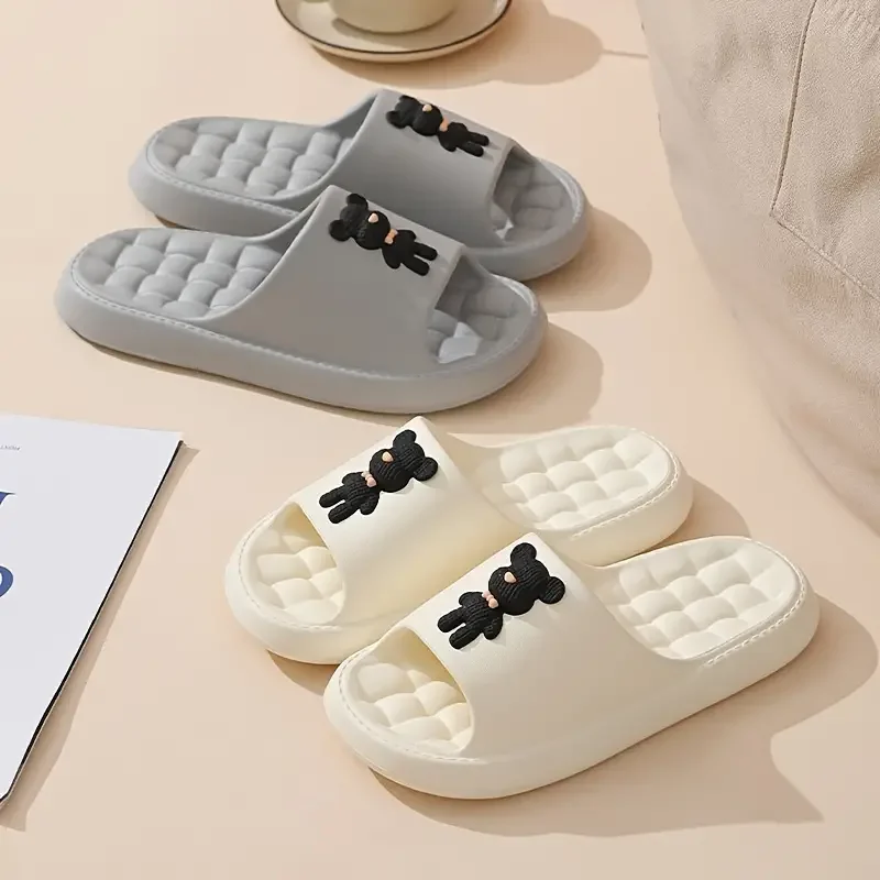 Summer New Slippers for Men Women EVA Trend Cartoon Sandals Thick Soles Non-slip Bathroom Slipper Casual Indoor Outdoor Couples