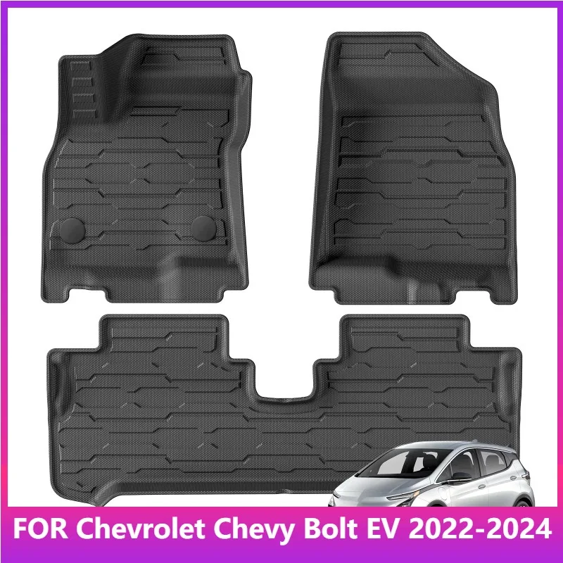 

Коврики для Chevrolet Chevy Bolt EV 2022 2023 2024, автомобильные коврики, коврик для багажника, накладка на багажник, TPE 3D, левый руль