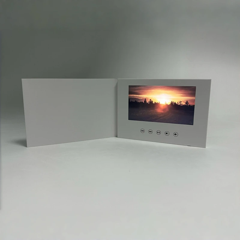 Video Book Card 4GB Lcd Invitation Gift Music Greeting Card Upload Videos Wedding Invite Digital Frame-AU47