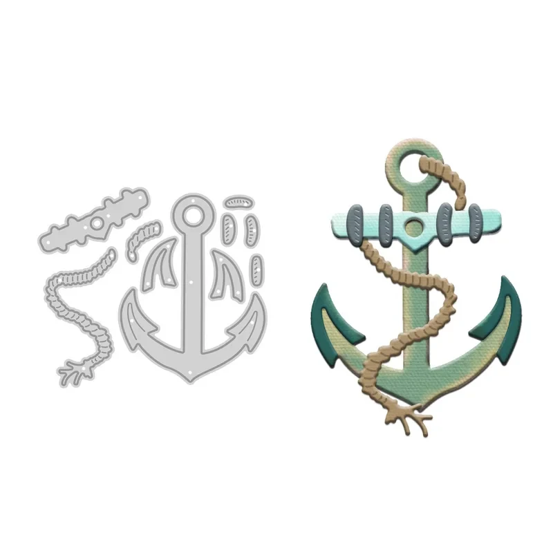 

Vintage Anchor Pattern Cutting Dies DIY Scrapbooking Supplies Metal Dies Knife Mold For Card Making Albums Decor
