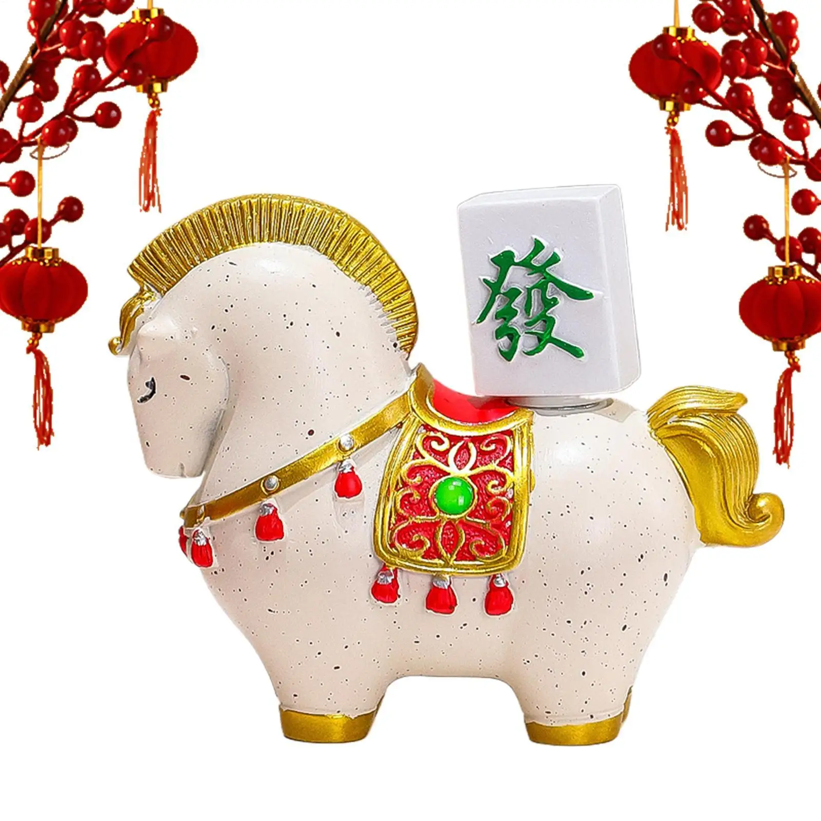 Horse Figurines Decorative Wealth Ornament Toy Horse Stuff 2026 New Year For Home Women Men Christmas Bedroom Birthday Chinese
