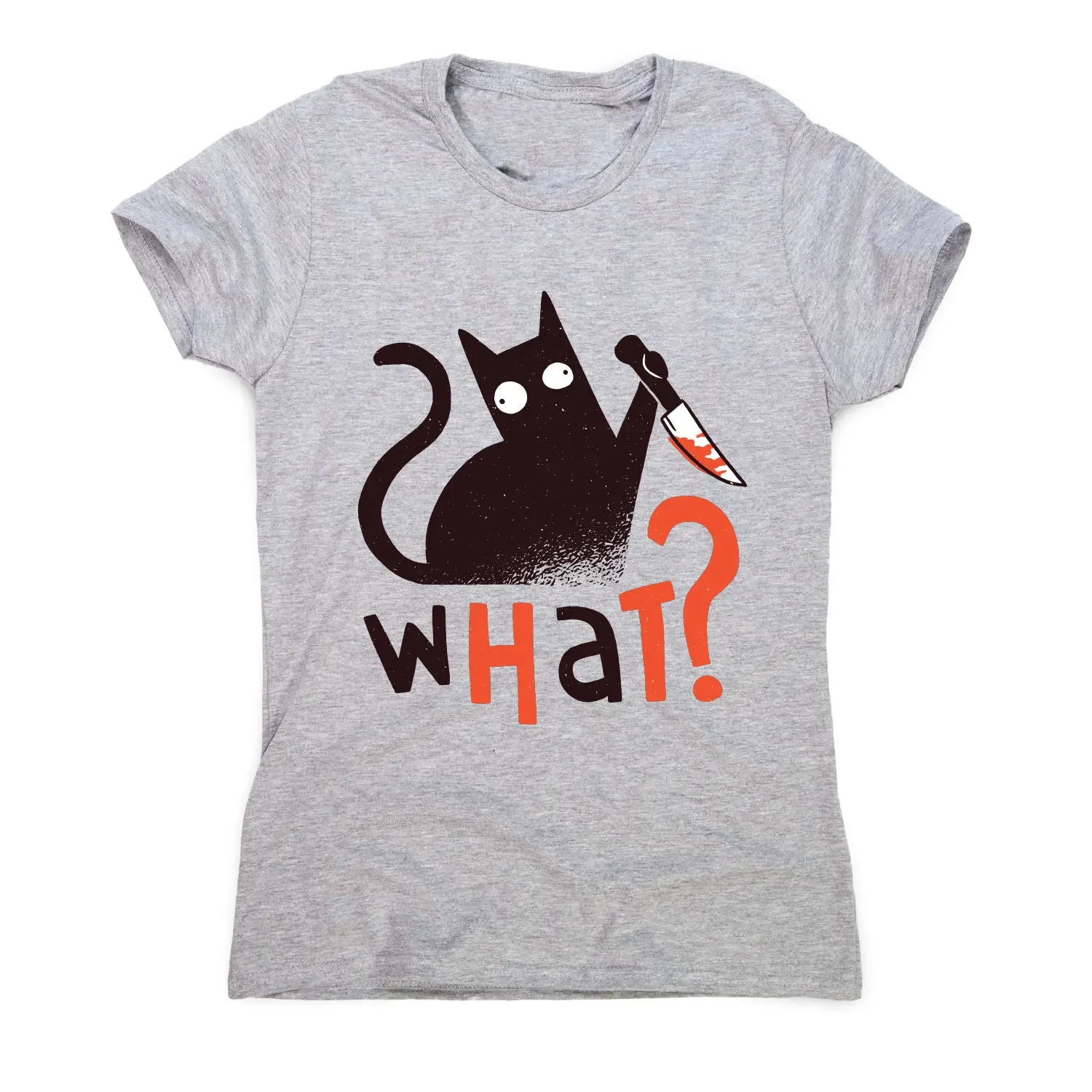 Murder cat funny scary T Shirt women s