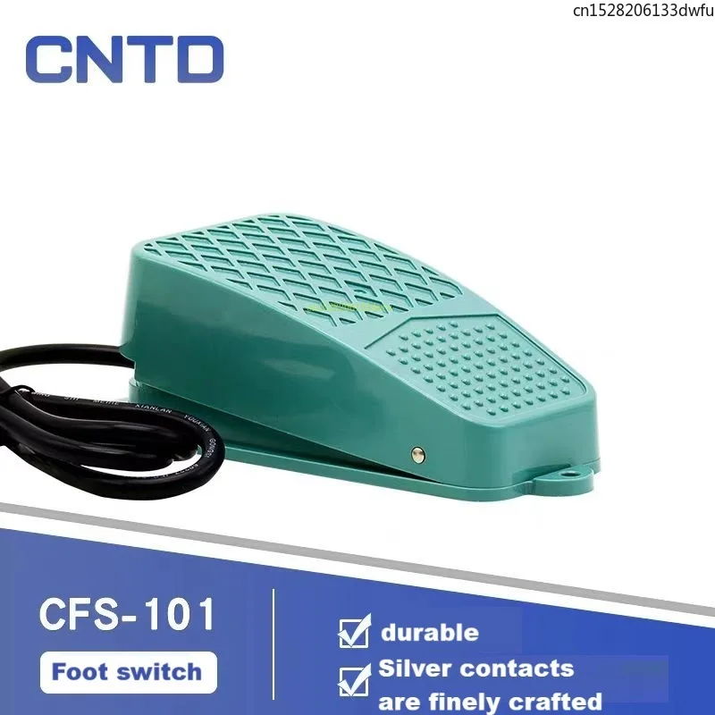CNTD CFS-101 Foot Switch 10A250VAC-1A1B with One Opening and One Closing and 1 Meter of Wire