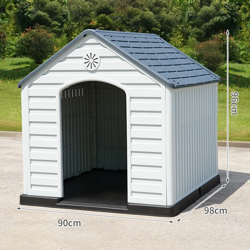 

Detachable Dog House Outdoor Plastic Rainproof Dog House Outdoor Medium and Large Warm Dog House
