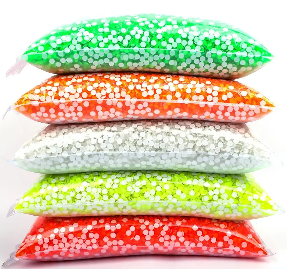 Wholesale Bulk Big Package Luminous Neon Crystal Glass SS6-SS30 Flatback Rhinestones Glitter Diamond For Nail Art Decorations