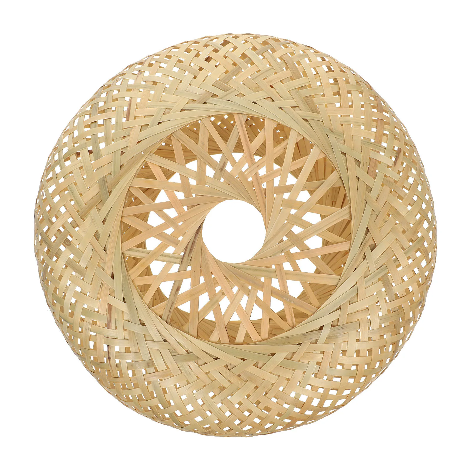 

1Pcs Bamboo Craft Hanging Lampshade Decorative Indoor Light Cover Lamp Shade Accessory Woven Bamboo Woven Lampshade