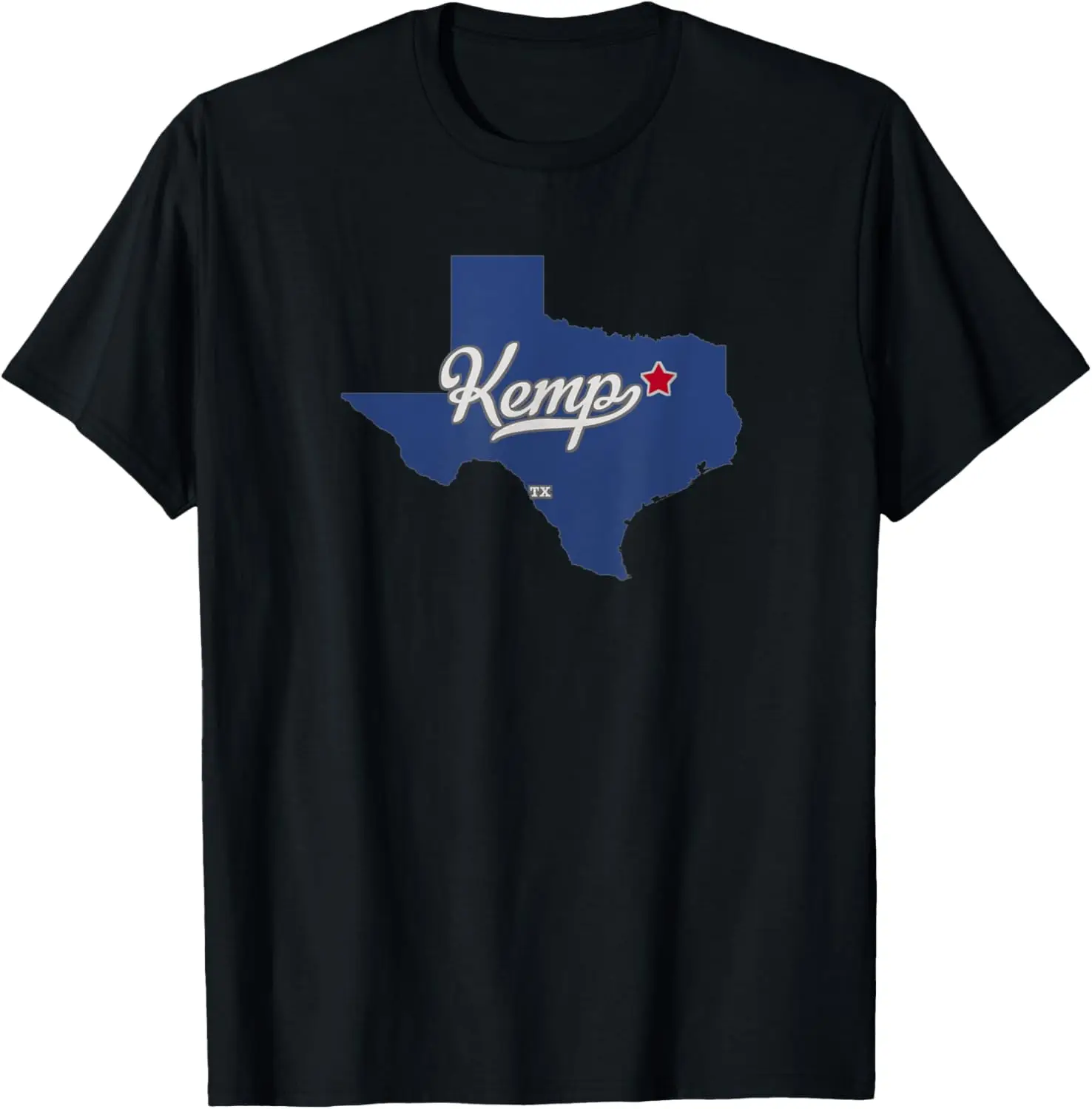 

Футболка с картой Kemp Texas TX