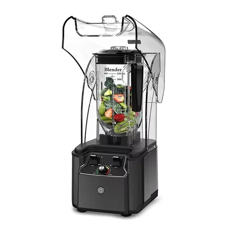 High Speed Power 3.35HP With Soundproof Cover Blender 2500 Watt 2.2 Ltrs Commercial Smoothie Blender Machine