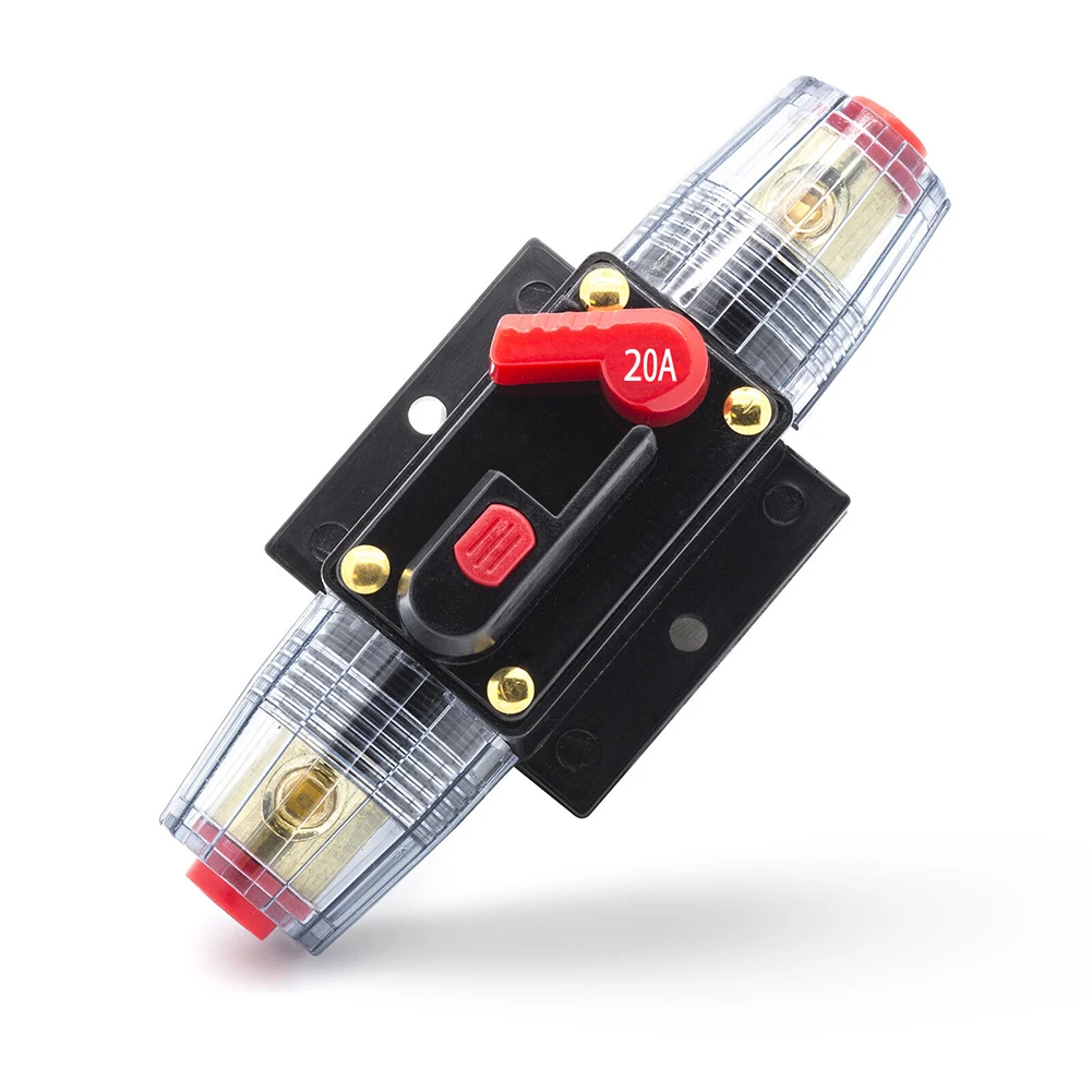 1Pc 12V Car Automatic Circuit Breaker 20-150A Switch S Afety Fuse S Eat Holder Car Resettable Fuse Short Protection Fuse Hplder