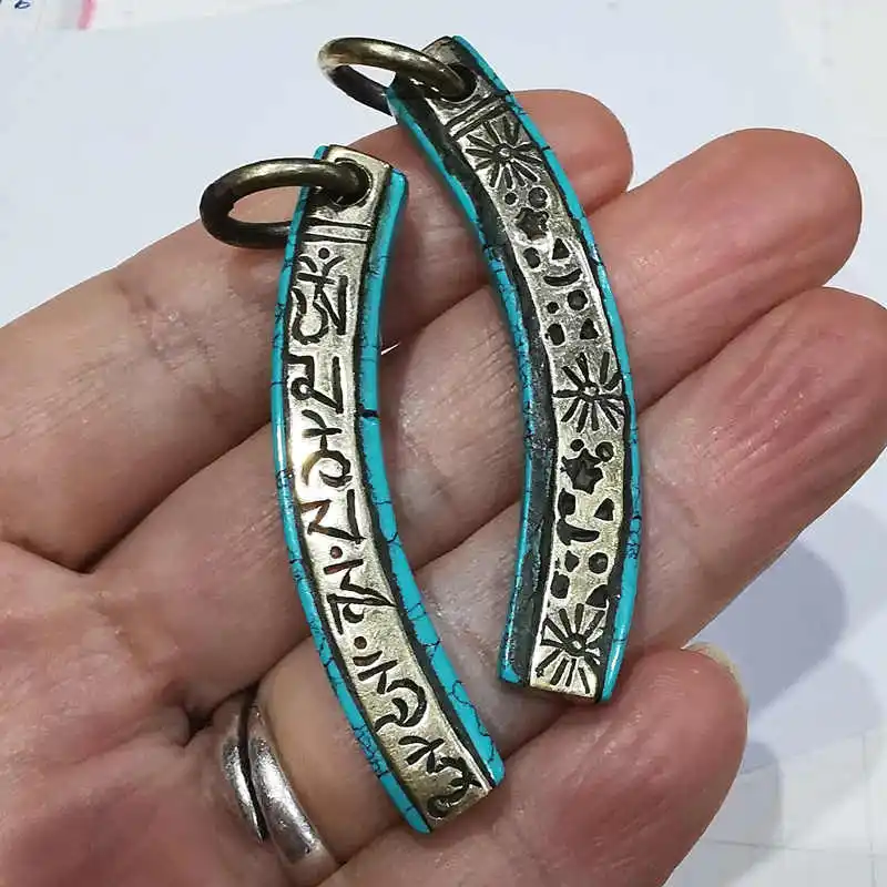 TBP125 Tibetan Mantras Amulet Charms for Man Tibet Totems