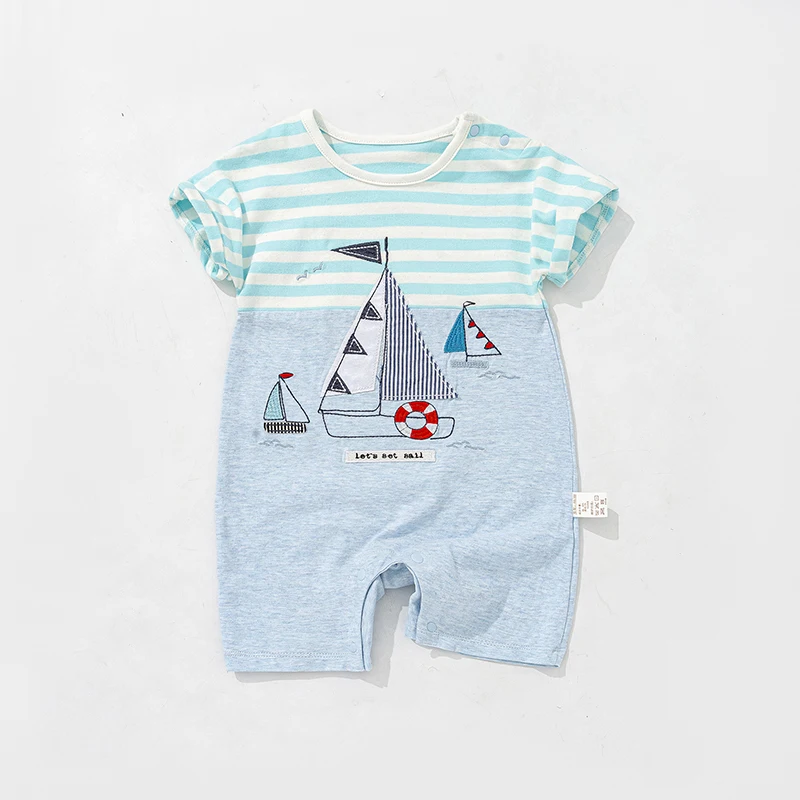 

Baby Summer Thin Short-Sleeved Jumpsuit for Baby Boy in Summer, Category A, Super Nice Summer Pullover Clothes for Going Out