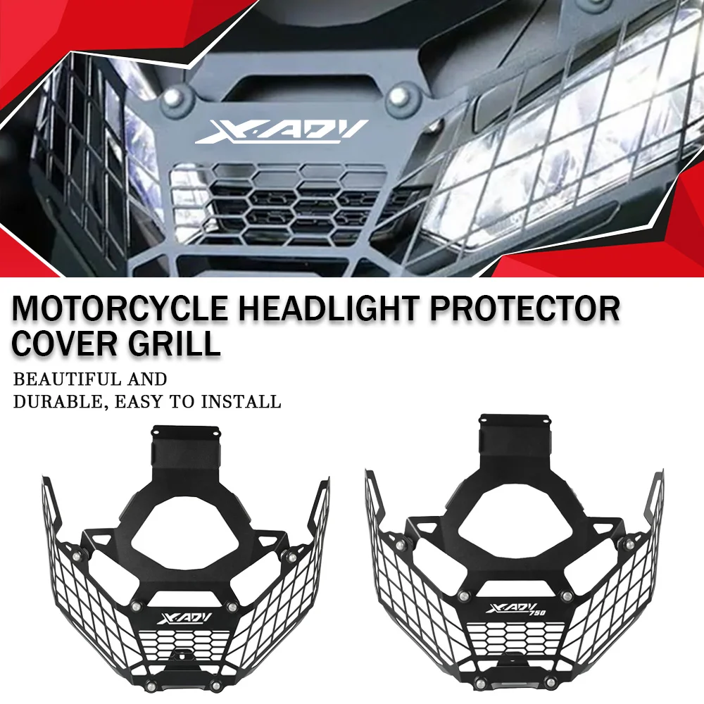 

For Honda XADV 750 X ADV X-ADV 750 2017 2018 2019 2020 Parts Motorcycle Aluminum Headlight Protector Cover Grill Accessories