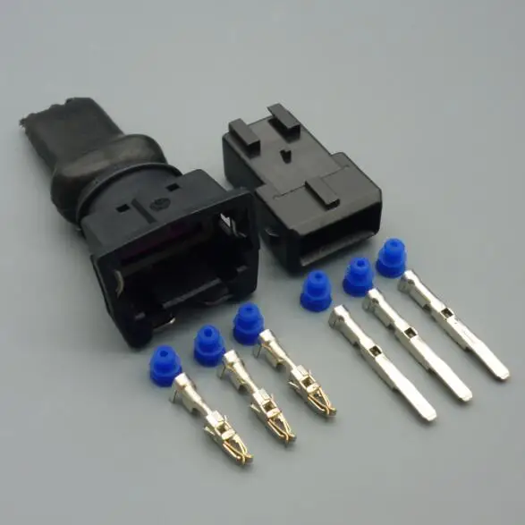shhworldsea 3 Pin Speed Motor  Camshaft Position Fuel Injector Electrical Connectors Wire Harness Plug 443906233 443906247