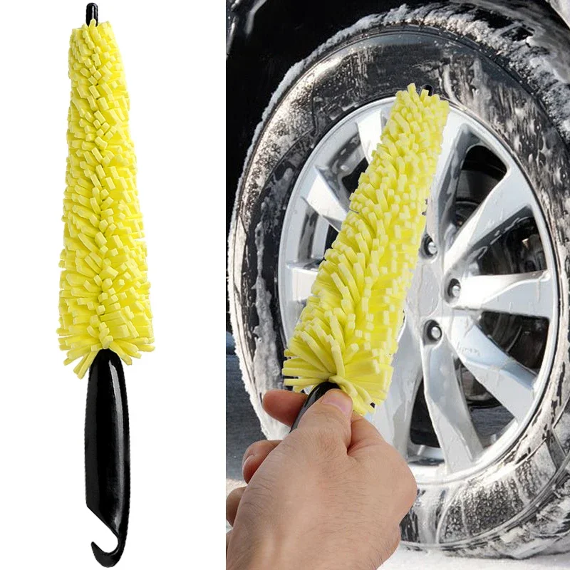 

Car Wheel Cleaner Brush Tire Rim Cleaning Brush Tool Auto Wheel Hub Scrub Washing Sponge Vehicle Car Washer Dust Cleaner Sponge