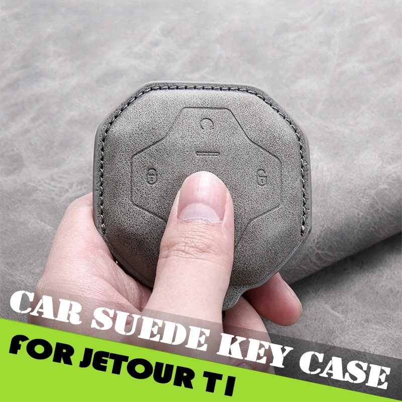 

Автомобильный замшевый чехол для ключей, подходит для Jetour Shanhai T1 2024 2025, модифицированный автомобильный новый защитный чехол для ключей, чехол для ключей, аксессуары для салона автомобиля