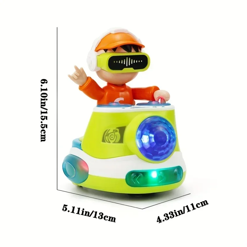 Bouncing DJ Boy Musical Toys for Baby Tummy Time Toy Toddler Early Educational Music Toy Sensory Birthday Gift for Boys Girls