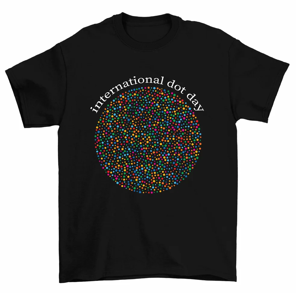 International Dot Day Circle Dot T-Shirt Men Women High Quality 100%Cotton Short Sleeve