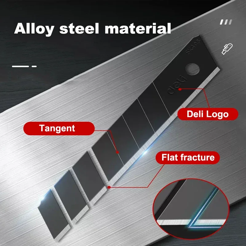 ديلي 10/30/50 قطعة شفرات 9 مللي متر/18 مللي متر/T-شكل عرض سبائك الصلب شفرات حادة للمنزل المدرسة الحرفية صندوق ورقي أداة القطع #3