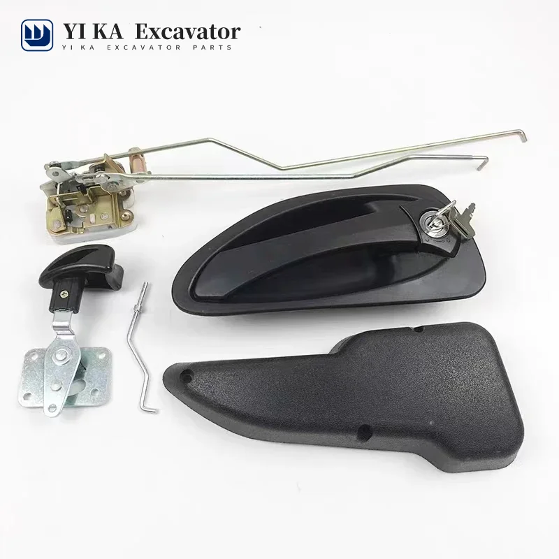 

For Excavator door lock assembly Hyunda R150 R215 R225 R335 R375-9 excavator Door lock Cover plate lock block outer handle