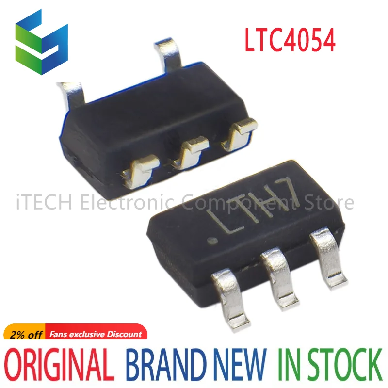 100-3000PCS/lot New LTC4054 LTH7 LTC4054ES5-4.2 or TP4054 TC4054T YB4054R TMI4054 XT4054 PJ4054 LP4054 S