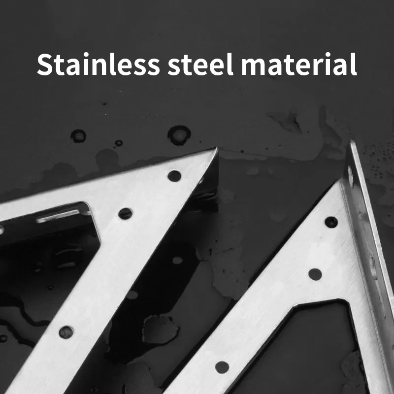 Código de ângulo grande de aço inoxidável multifuncional resistente, conector de prancha de móveis, acessórios de hardware, suporte de ângulo