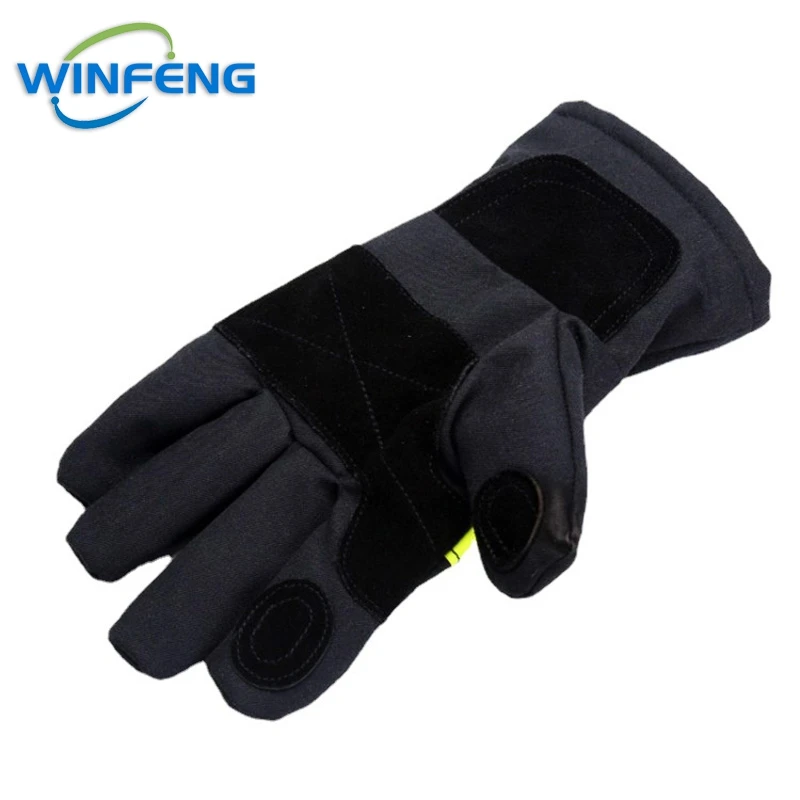 Hand Protective Fire Gloves Firefighter Police Wear-Resistance Non-Slip Thicken Flame Retardant Working Safety Gloves