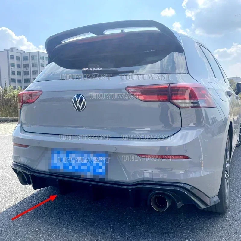 For Volkswagen GOLF 8 MK8 pro R-line gti R 2020 2021 2022 2023 Car Rear Bumper Diffuser Rear Side Splitter Spoiler Lip