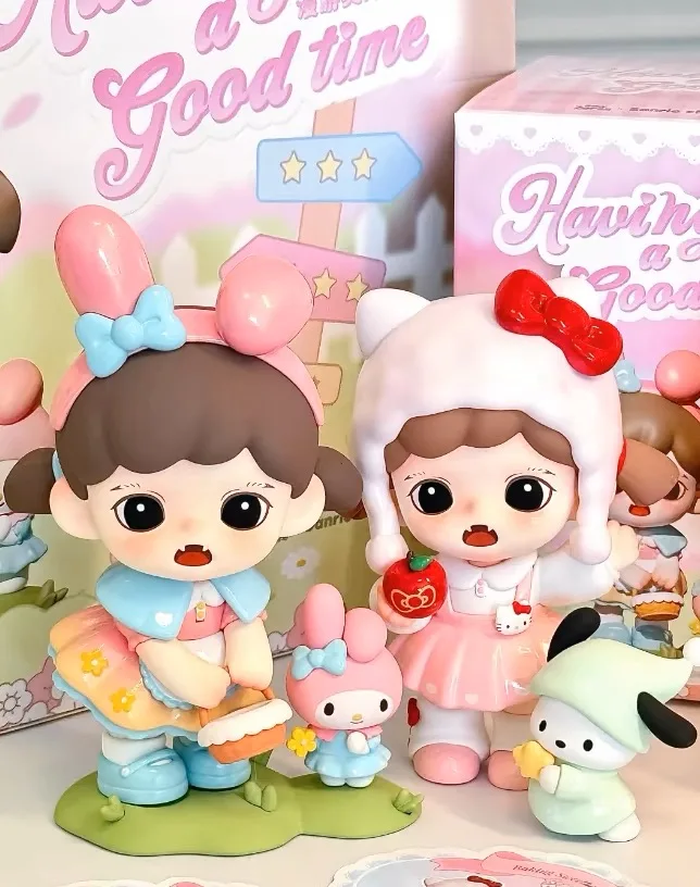 سانريو شخصية X طفل زورجا لها وقت جيد سلسلة لعبة مرحبا كيتي بلدي ميلودي Kawaii عروسة كارتون لعبة فتاة هدية