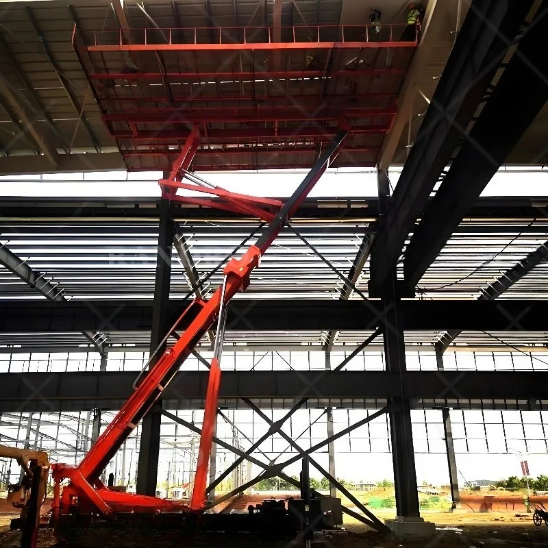 Portable Construction Lifting Machine for Roof Sheet Steel Panel Installation Warehouse Roofing System Use