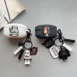 Black White Cartoon Silicone Soft Case for Sony WF-1000XM5 / WF-1000XM4 Earphone Protection Case