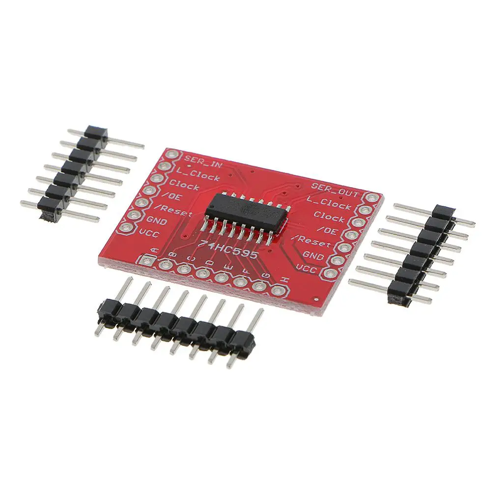 74HC595 Plastic Register Breakout Board Shift Register Module for Embedded System Projects