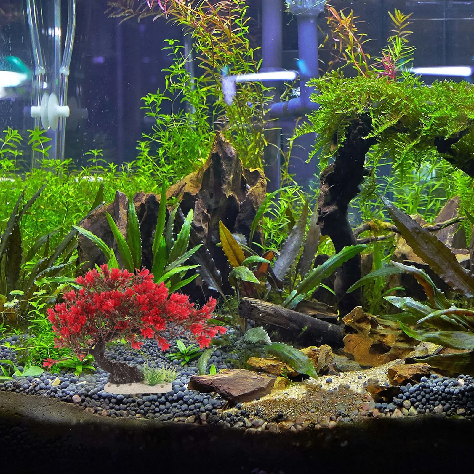 

Artificial Plastic Aquarium Plant Fake Plants for Fish Tank Realistic Underwater Decoration Landscape Accessories for Aquarium