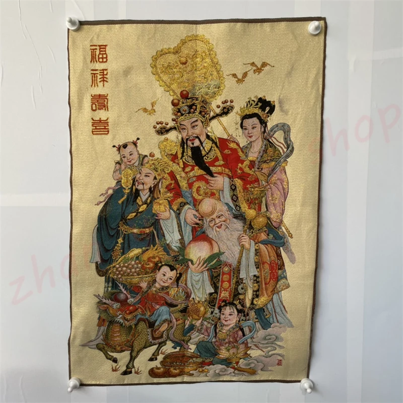 

Традиционное изысканное украшение для дома Tangka, Fu, Lu, Shou, Xi