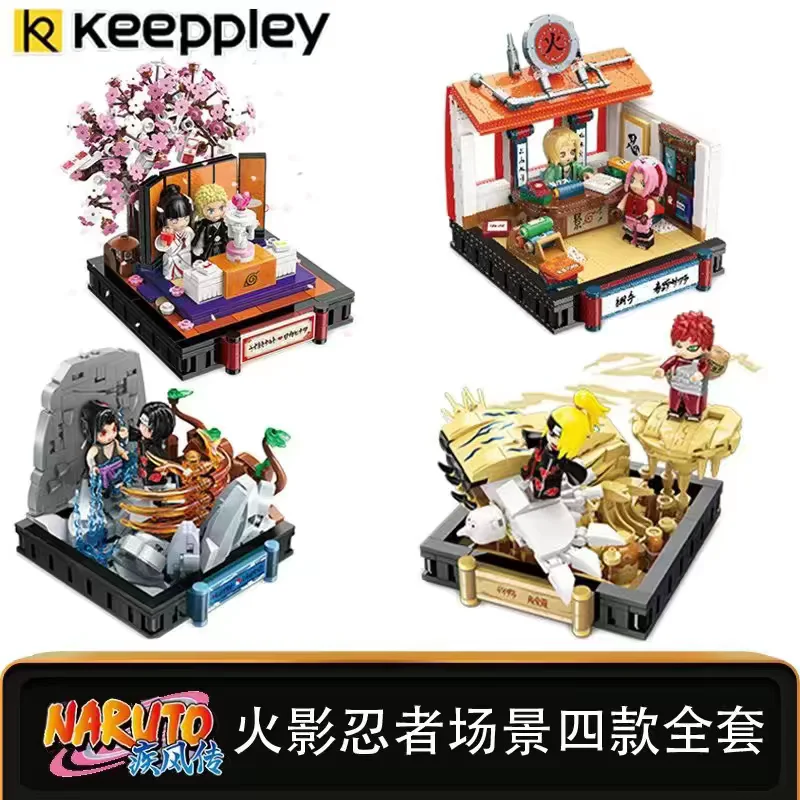

New Arrival Cartoon Ninja Diorama Bricks Educational DIY Building Blocks Assembly Puzzle Model Birthday Gift For Boys